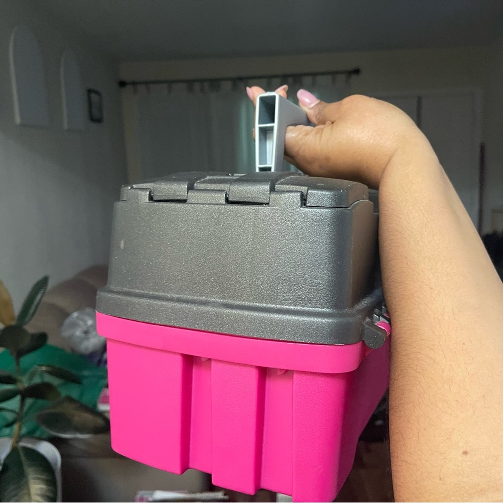 Pink and Gray Storage Box - Picture 5 of 5